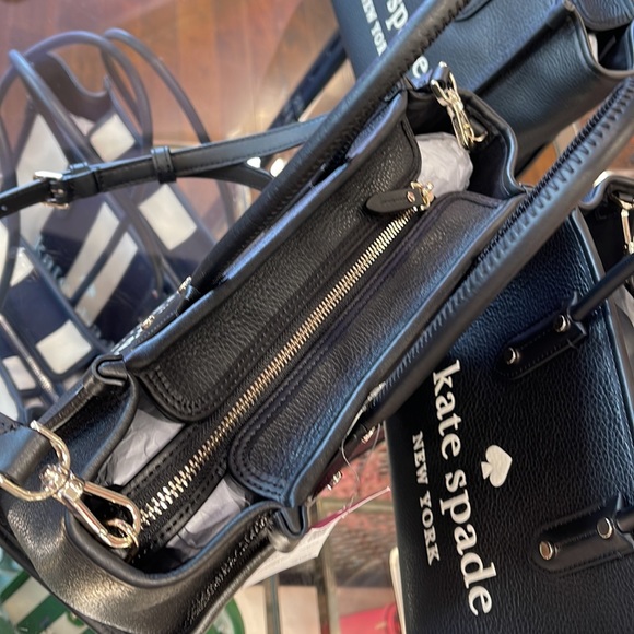 Kate Spade Pebbled Leather Small Tote Black - Picture 5 of 10